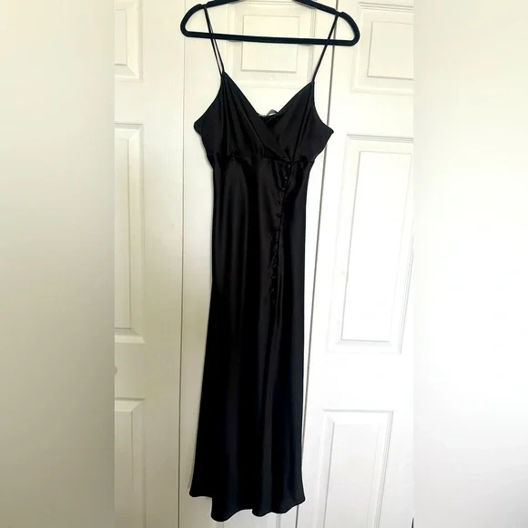 ZARA SATIN DRESS - Picture 2 of 4